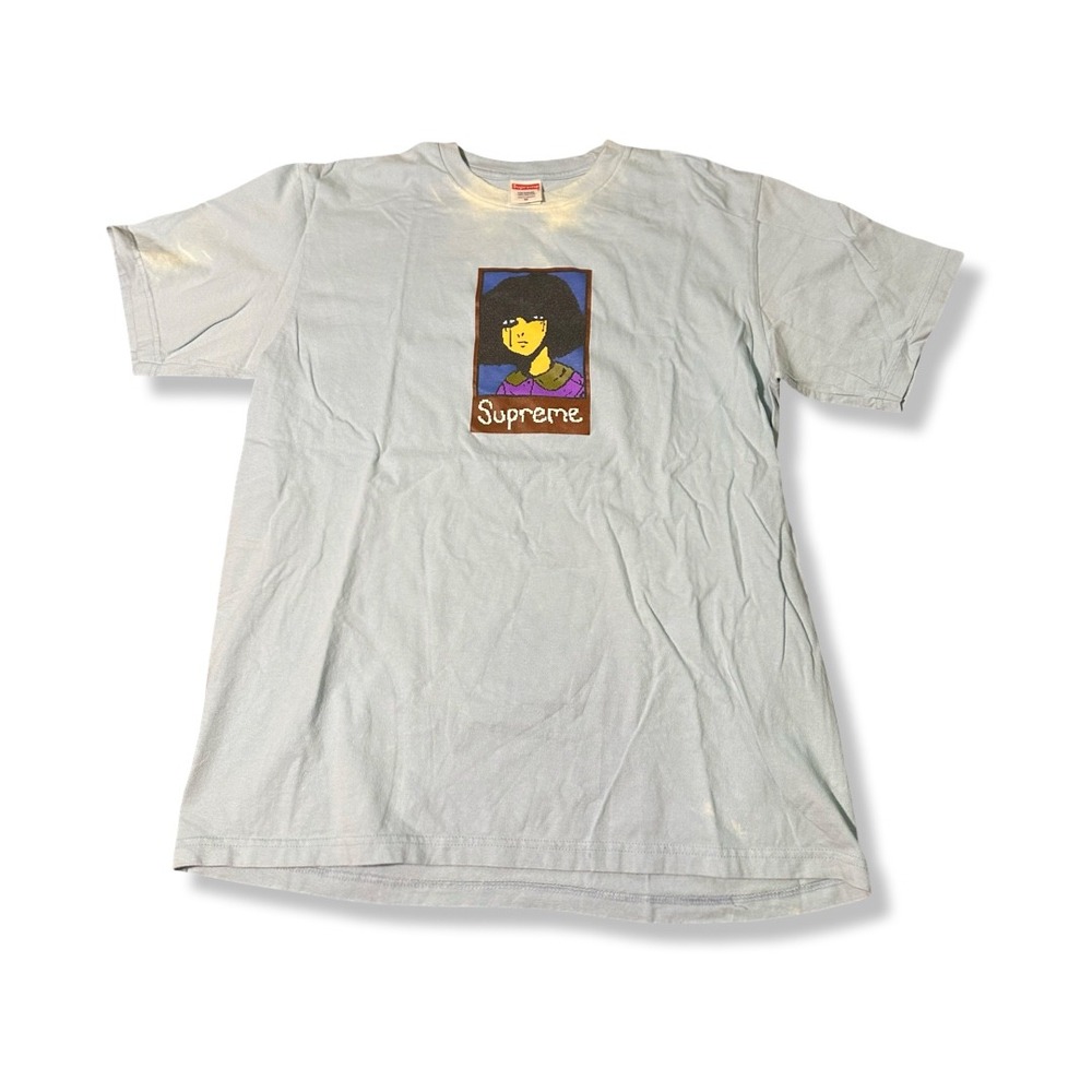 Supreme T-Shirt Mens Size M Light Blue Good Emo Anime Girl Graphic Tee